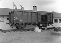 803577 Afbeelding van de goederenwagen (kolenwagen) NS 67094 (type GTOW, serie 67001-69600) van de N.S. op de ...